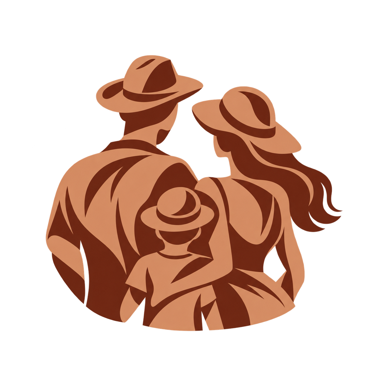 family on safari